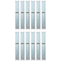 L-shaped Ground Anchors 12 pcs Galvanised Steel 5x5x50 cm