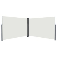 Retractable Side Awning Cream 600 x 200 cm Metal