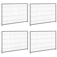 Dog Kennel Silver 300x100x70 cm Steel