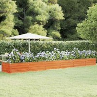 Garden Raised Bed Rusty 600x80x45 cm Corten Steel