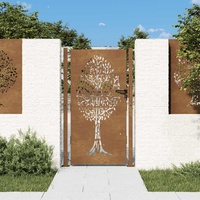 Garden Gate 100x175 cm Corten Steel Tree Design