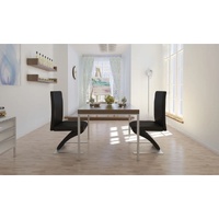 Dining Chairs 2 pcs Black Faux Leather