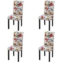 Dining Chairs 4 pcs Multicolour Fabric