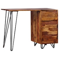 Writing Desk with 1 Drawer and 1 Cabinet Solid Acacia Wood