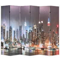 Folding Room Divider 228x180 cm New York by Night