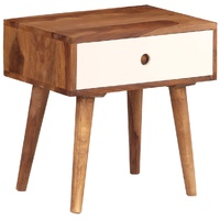 Bedside Table Solid Acacia Wood 45x30x45 cm