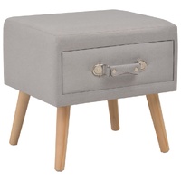 Bedside Cabinet Grey 40x35x40 cm Fabric