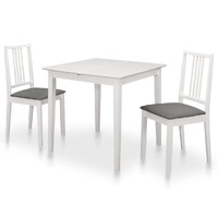3 Piece Dining Set MDF White
