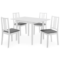 5 Piece Dining Set MDF White