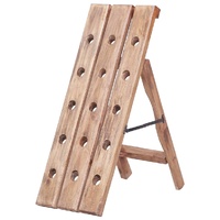 Wine Rack for 15 Bottles 26x50x70 cm Solid Mahogany Wood