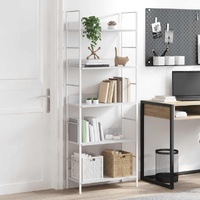 5-Layer Book Shelf White 60x27.6x158.5 cm Engineered Wood