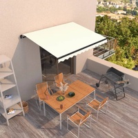 Manual Retractable Awning 350x250 cm Cream