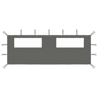 Gazebo Sidewall with Windows 6x2 m Anthracite