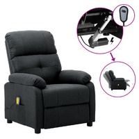 Electric Massage Chair Dark Grey Fabric