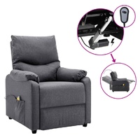 Electric Massage Chair Dark Grey Fabric