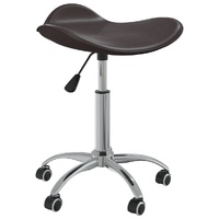 Office Chair Brown Faux Leather