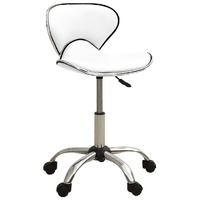 Office Chair White Faux Leather