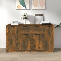 Sideboards 2 pcs Smoked Oak 60x30x70 cm Engineered Wood
