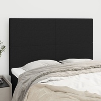 Headboards 4 pcs Black 72 cm Fabric