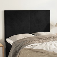 Headboards 4 pcs Black 72 cm Velvet