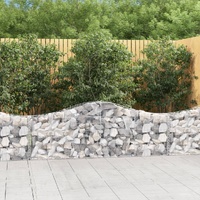 Arched Gabion Baskets 50 pcs 200x30x60/80 cm Galvanised Iron