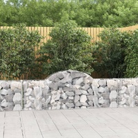 Arched Gabion Baskets 50 pcs 200x30x60/80 cm Galvanised Iron