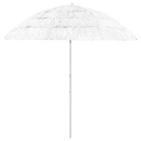 Hawaii Beach Parasol White 240 cm