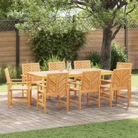 Dining Chair 8 pcs Natural 62.5 x 59 x 89 cm Solid Acacia Wood
