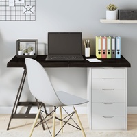 Table Top Dark Brown 120x50x4 cm Treated Solid Wood Oak