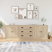 Sideboards 3 pcs Sonoma Oak Engineered Wood
