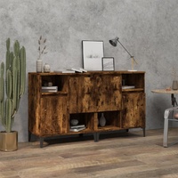 Sideboards 2 pcs Smoked Oak 60x35x70 cm Engineered Wood