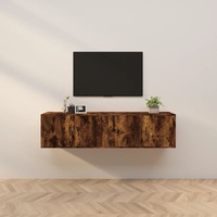 Wall-mounted TV Cabinets 2 pcs Smoked Oak 80x34.5x40 cm