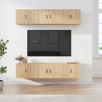 6 Piece TV Cabinet Set Sonoma Oak Engineered Wood