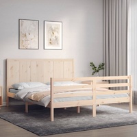 vidaXL Bed Frame without Mattress 150x200 cm Solid Wood