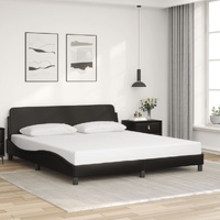 Bed Frame "Dover" Black 180x200 cm King Faux Leather
