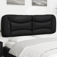 Headboard Cushion "Hvar" Black 153 cm Faux Leather