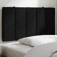 Headboard Cushion "Hanko" Black 90 cm Velvet