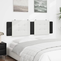Headboard Cushion "Zadar" Black and White 180 cm Faux Leather