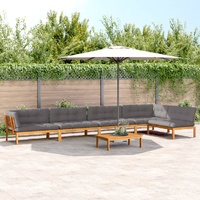6 Piece Garden Pallet Sofa Set with Cushions Solid Wood Acacia