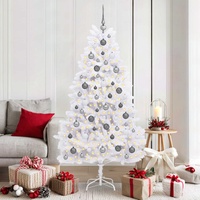 Artificial Christmas Tree White 90 x 90 x 180 cm PVC and Metal