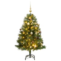 Artificial Hinged Christmas Tree with 150 LEDs & Ball Set 150 cm