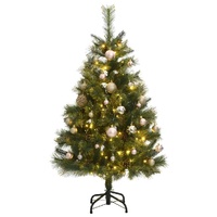 Artificial Hinged Christmas Tree with 150 LEDs & Ball Set 120 cm