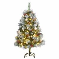 Artificial Hinged Christmas Tree with 150 LEDs & Ball Set 150 cm