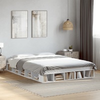 Bed Frame without Mattress White 150x200 cm