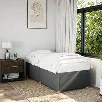 Bed Frame without Mattress Dark Grey King Single Fabric