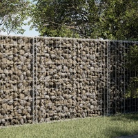 Gabion Basket with Cover 100x100x100 cm Galvanised Iron