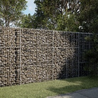 Gabion Basket with Cover 200x100x150 cm Galvanised Iron