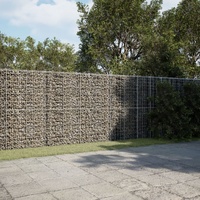 Gabion Basket with Cover 700x100x200 cm Galvanised Iron