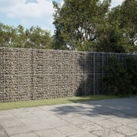 Gabion Basket with Cover 1100x100x200 cm Galvanised Iron