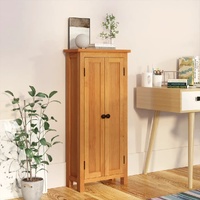 Storage Cabinet 50x22x110 cm Solid Oak Wood